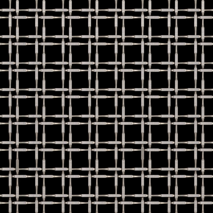 McNICHOLS® Wire Mesh Designer Mesh, TALICA™ 8146, Carbon Steel, Cold Rolled, Woven - Twin Wire Flat Top Weave, 61% Open Area McNICHOLS® Wire Mesh Designer Mesh, TALICA™ 8146, Carbon Steel, Cold Rolled, Woven - Twin Wire Flat Top Weave, 61% Open Area
