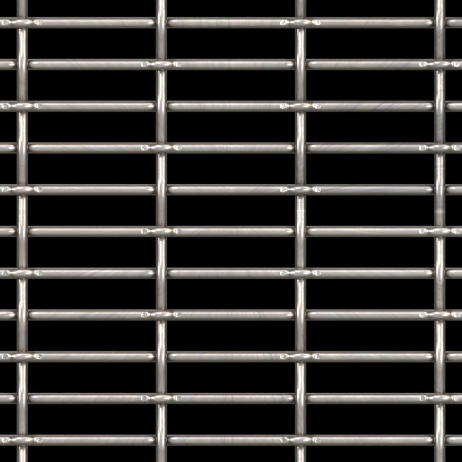 McNICHOLS® Wire Mesh Designer Mesh, CHATEAU™ 3110, Aluminum, Alloy 1350-H19, Woven - Lockcrimp/Plain Weave, 67% Open Area McNICHOLS® Wire Mesh Designer Mesh, CHATEAU™ 3110, Aluminum, Alloy 1350-H19, Woven - Lockcrimp/Plain Weave, 67% Open Area