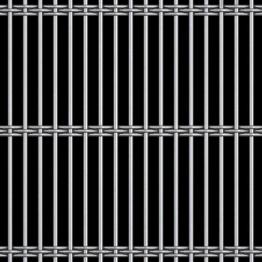 McNICHOLS® Wire Mesh Designer Mesh, AURA™ 8155, Aluminum, Alloy 1350-H19, Woven - Rigid Cable-Style Weave, 62% Open Area McNICHOLS® Wire Mesh Designer Mesh, AURA™ 8155, Aluminum, Alloy 1350-H19, Woven - Rigid Cable-Style Weave, 62% Open Area