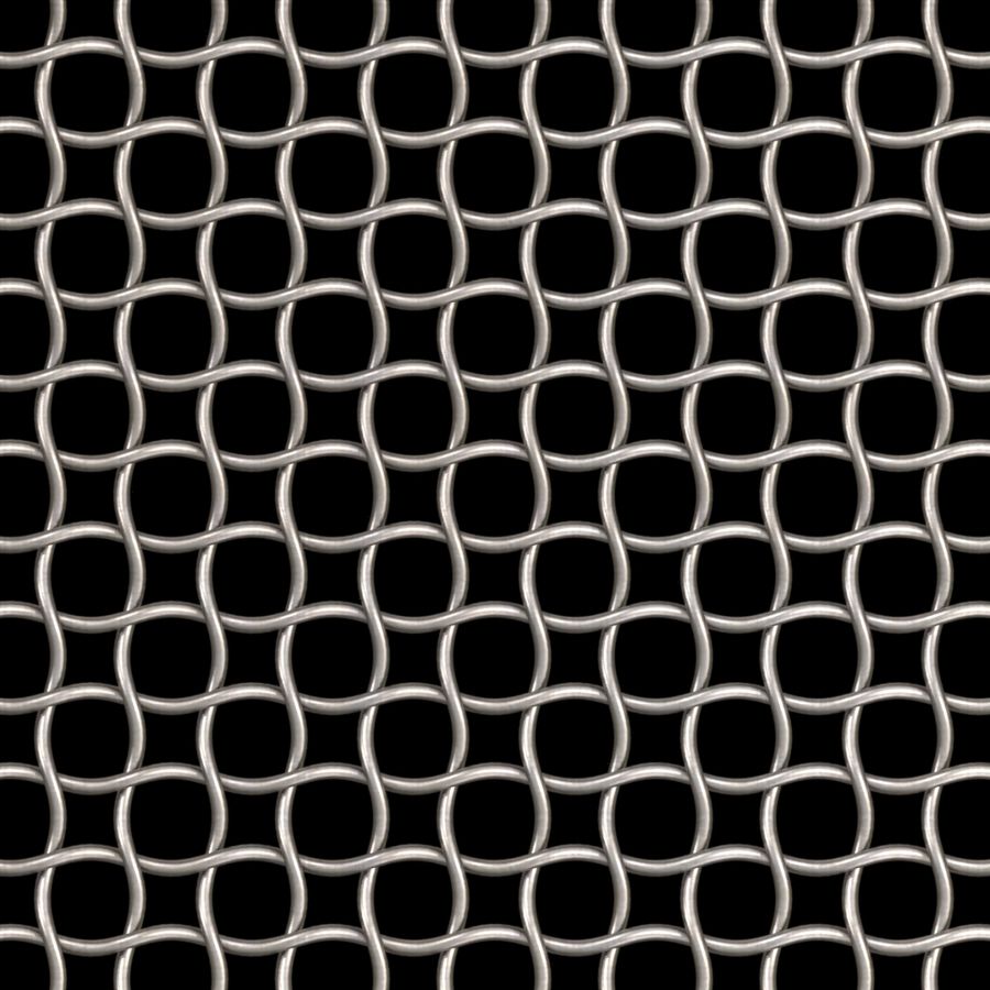 McNICHOLS® Wire Mesh Designer Mesh, HALO™ 1162, Stainless Steel, Type 304, Woven - Helical (Spiral) Crimp Weave, 62% Open Area McNICHOLS® Wire Mesh Designer Mesh, HALO™ 1162, Stainless Steel, Type 304, Woven - Helical (Spiral) Crimp Weave, 62% Open Area