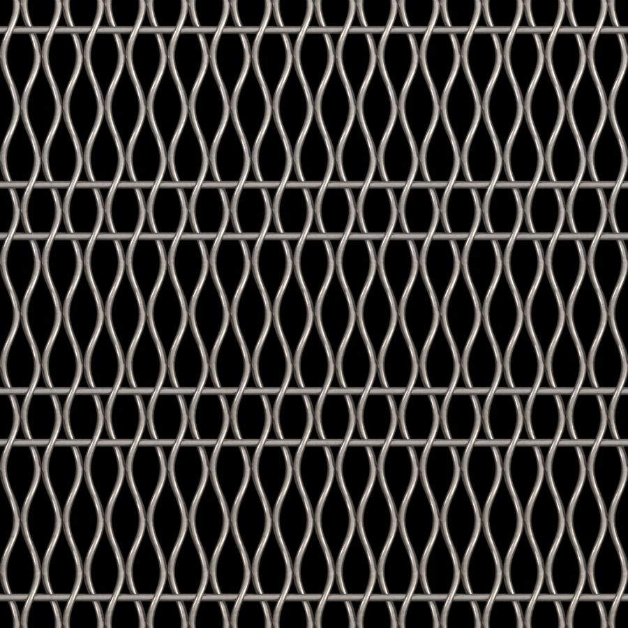 McNICHOLS® Wire Mesh Designer Mesh, HALO™ 2156, Stainless Steel, Type 304, Woven - Helical (Spiral) Crimp Weave, 56% Open Area McNICHOLS® Wire Mesh Designer Mesh, HALO™ 2156, Stainless Steel, Type 304, Woven - Helical (Spiral) Crimp Weave, 56% Open Area