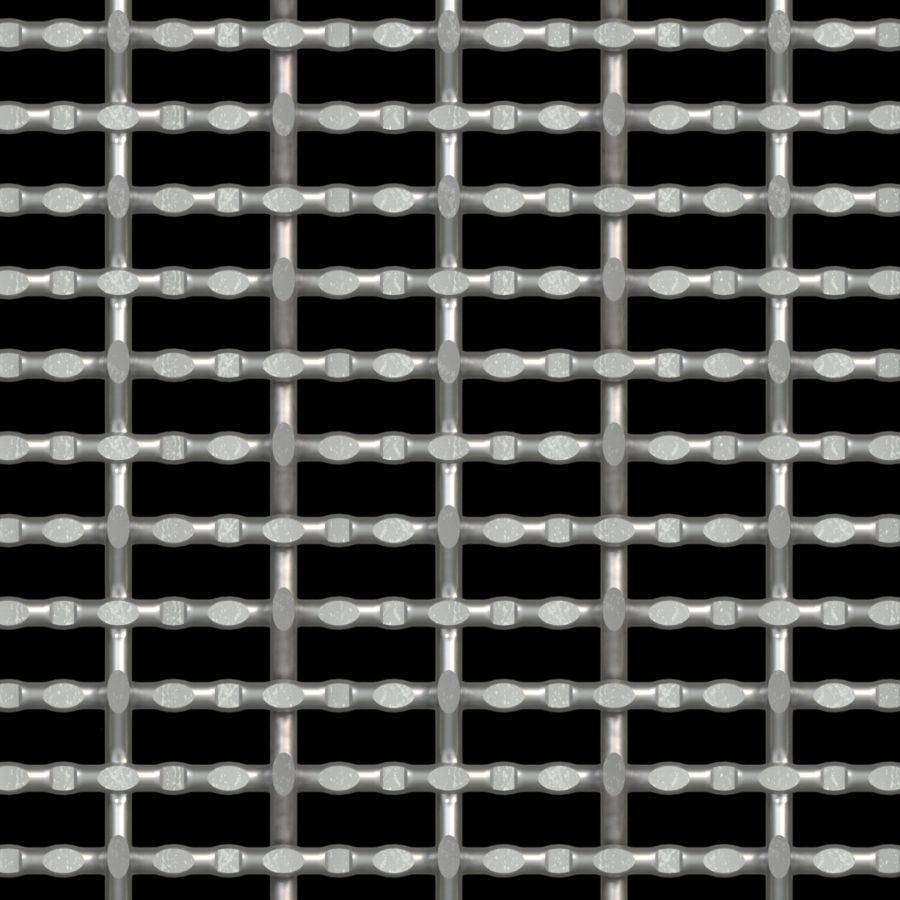 McNICHOLS® Wire Mesh Designer Mesh, CHATEAU™ 3115, Stainless Steel, Type 304, Woven - Modified Intercrimp/Plain Weave, 56% Open Area McNICHOLS® Wire Mesh Designer Mesh, CHATEAU™ 3115, Stainless Steel, Type 304, Woven - Modified Intercrimp/Plain Weave, 56% Open Area