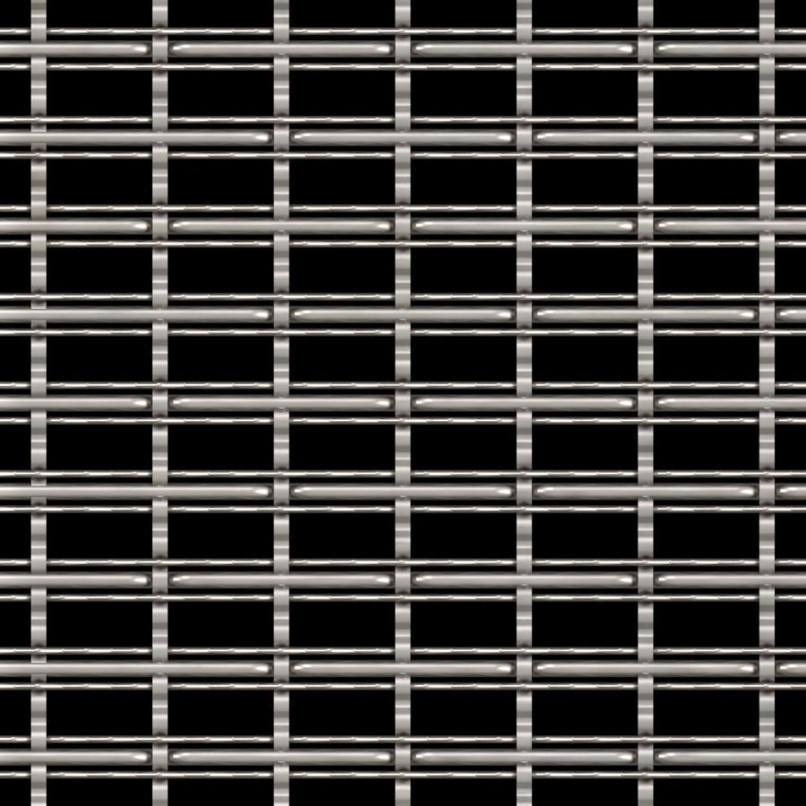 McNICHOLS® Wire Mesh Designer Mesh, TECHNA™ 3162, Stainless Steel, Type 304, Woven - Three Crimp Styles Weave, 60% Open Area McNICHOLS® Wire Mesh Designer Mesh, TECHNA™ 3162, Stainless Steel, Type 304, Woven - Three Crimp Styles Weave, 60% Open Area