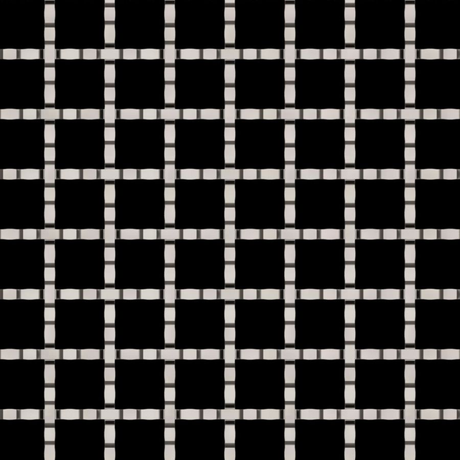 McNICHOLS® Wire Mesh Designer Mesh, TECHNA™ 8159, Stainless Steel, Type 304, Woven - Intercrimp Weave, 63% Open Area McNICHOLS® Wire Mesh Designer Mesh, TECHNA™ 8159, Stainless Steel, Type 304, Woven - Intercrimp Weave, 63% Open Area
