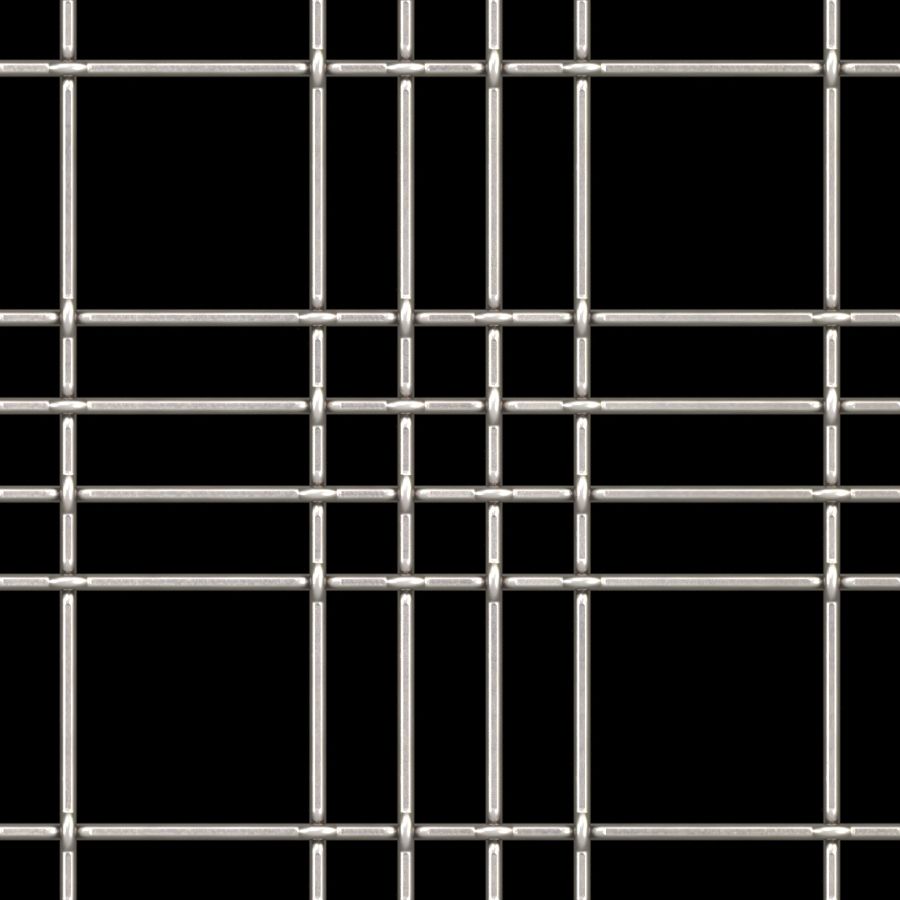 McNICHOLS® Wire Mesh Designer Mesh, TECHNA™ 8164, Stainless Steel, Type 304, Woven - Cremona-Style Weave, 77% Open Area McNICHOLS® Wire Mesh Designer Mesh, TECHNA™ 8164, Stainless Steel, Type 304, Woven - Cremona-Style Weave, 77% Open Area