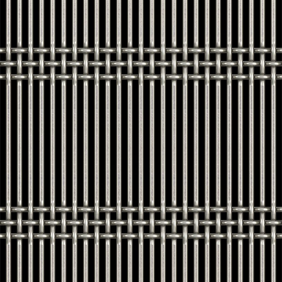 McNICHOLS® Wire Mesh Designer Mesh, AURA™ 8857, Stainless Steel, Type 304, Woven - Triple Shute Weave, 48% Open Area McNICHOLS® Wire Mesh Designer Mesh, AURA™ 8857, Stainless Steel, Type 304, Woven - Triple Shute Weave, 48% Open Area