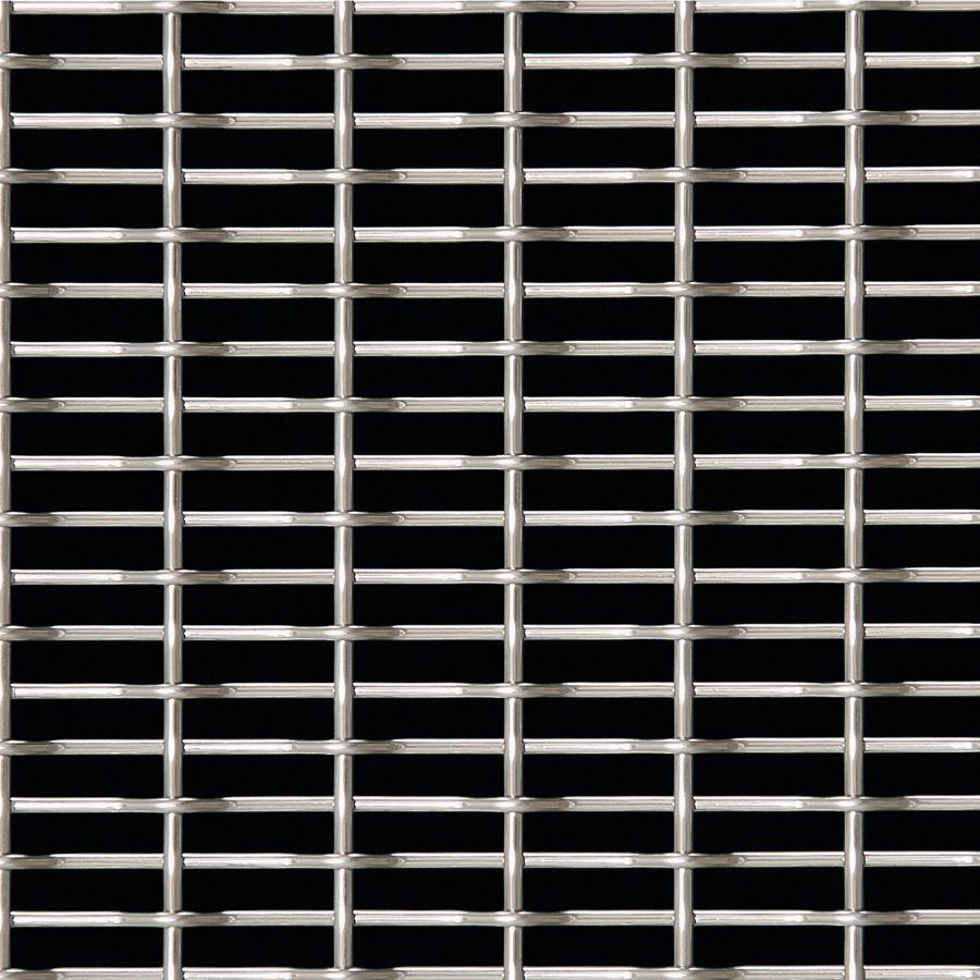 McNICHOLS® Wire Mesh Designer Mesh, CHATEAU™ 8860, Stainless Steel, Type 304, Woven - Flat Top/Plain Weave, 64% Open Area