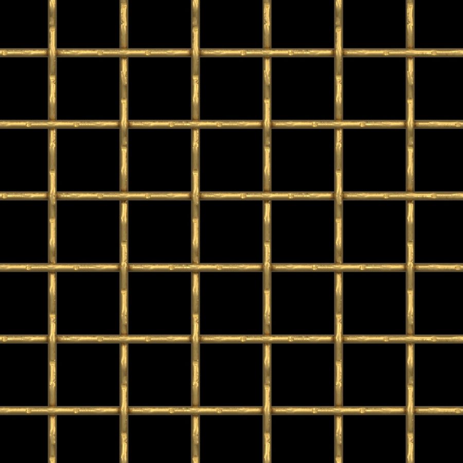McNICHOLS® Wire Mesh Designer Mesh, TECHNA™ 8169, Brass, Brass Alloy, Woven - Intercrimp Weave, 74% Open Area McNICHOLS® Wire Mesh Designer Mesh, TECHNA™ 8169, Brass, Brass Alloy, Woven - Intercrimp Weave, 74% Open Area