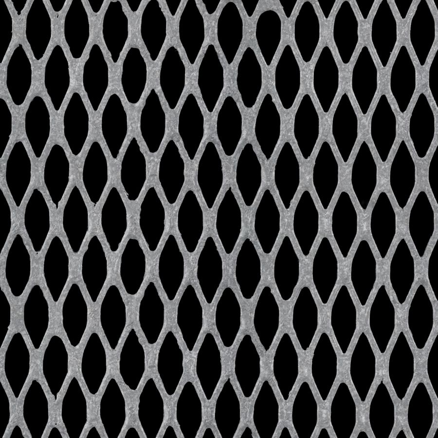 McNICHOLS® Expanded Metal Flattened, Galvanized Steel, Hot Dipped, 1/2" No. 16 Flattened, 70% Open Area McNICHOLS® Expanded Metal Flattened, Galvanized Steel, Hot Dipped, 1/2" No. 16 Flattened, 70% Open Area