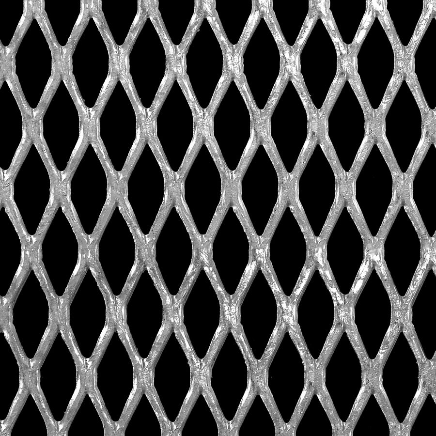 McNICHOLS® Expanded Metal Flattened, Galvanized Steel, Hot Dipped, 3/4" No. 9 Flattened, 71% Open Area McNICHOLS® Expanded Metal Flattened, Galvanized Steel, Hot Dipped, 3/4" No. 9 Flattened, 71% Open Area