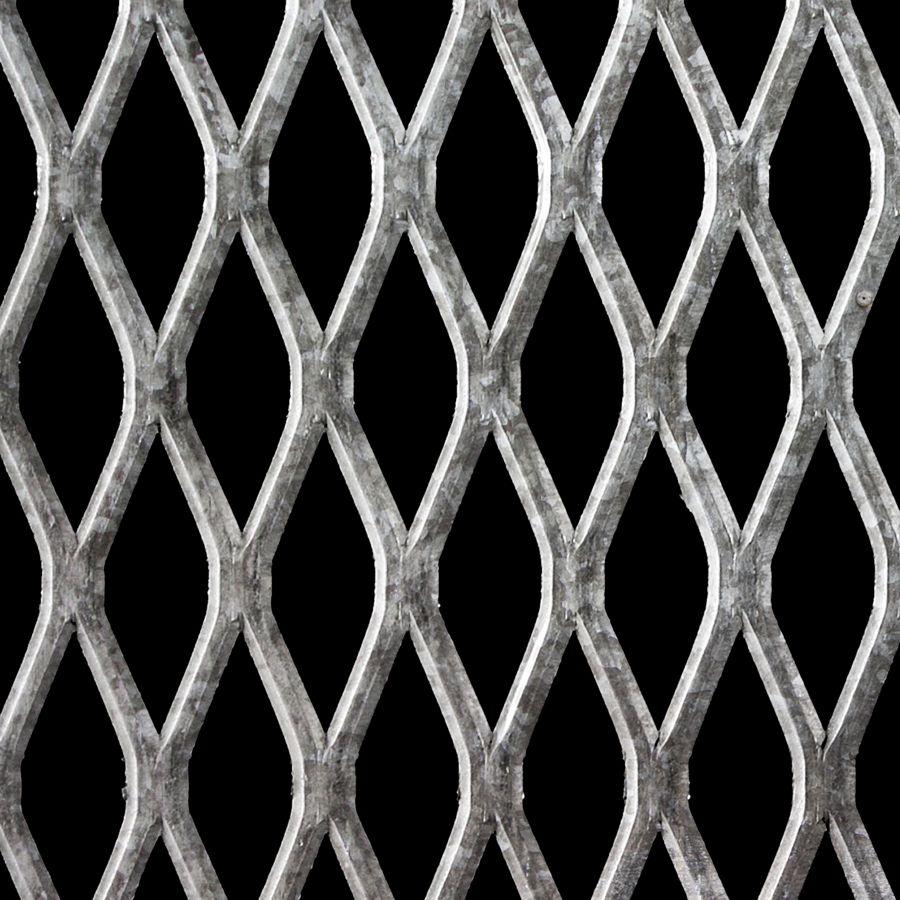 McNICHOLS® Expanded Metal Standard, Galvanized Steel, Hot Dipped, 3/4" No. 9 Standard (Raised), 71% Open Area McNICHOLS® Expanded Metal Standard, Galvanized Steel, Hot Dipped, 3/4" No. 9 Standard (Raised), 71% Open Area