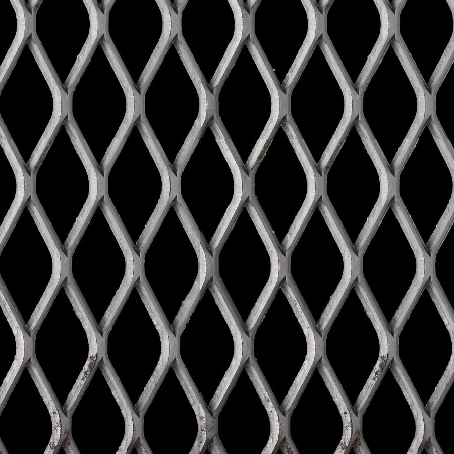 McNICHOLS® Expanded Metal Standard, Carbon Steel, Hot Rolled, 1-1/2" No. 6 Standard (Raised), 71% Open Area McNICHOLS® Expanded Metal Standard, Carbon Steel, Hot Rolled, 1-1/2" No. 6 Standard (Raised), 71% Open Area