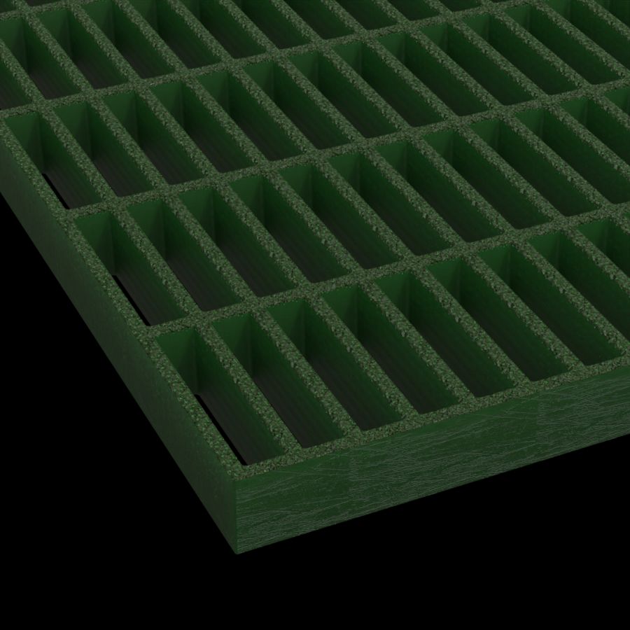 McNICHOLS® Fiberglass Grating Molded, Rectangular, MS-R-150, Fiberglass, SFF Polyester Resin, Green, 1-1/2" Grid Height, 1-1/2" x 6" Rectangular Grid, Grit Surface, 74% Open Area McNICHOLS® Fiberglass Grating Molded, Rectangular, MS-R-150, Fiberglass, SFF Polyester Resin, Green, 1-1/2" Grid Height, 1-1/2" x 6" Rectangular Grid, Grit Surface, 74% Open Area