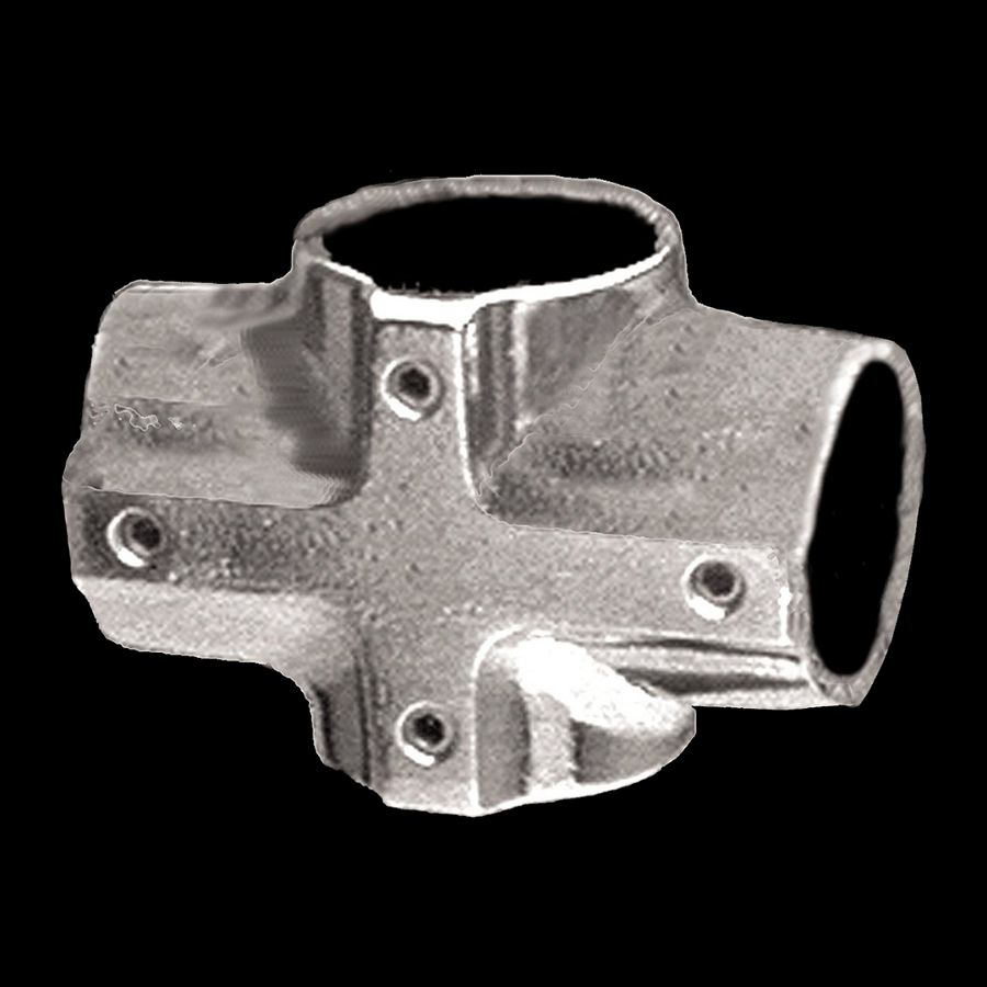 McNICHOLS® Handrail Components Slip-On, Cross, Fixed, Aluminum, Aluminum Alloy, No. 7 Cross, 1.680" Inside Diameter, Fits 1-1/4" Round Pipe with a 1.660" Outside Diameter McNICHOLS® Handrail Components Slip-On, Cross, Fixed, Aluminum, Aluminum Alloy, No. 7 Cross, 1.680" Inside Diameter, Fits 1-1/4" Round Pipe with a 1.660" Outside Diameter