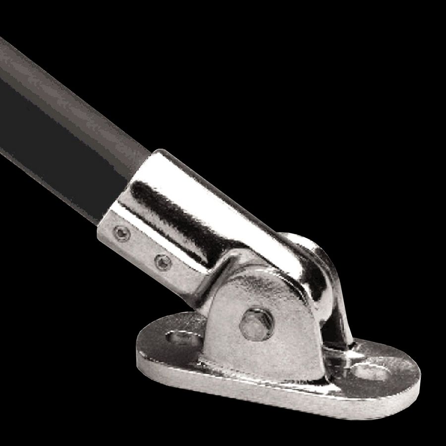 McNICHOLS® Handrail Components Slip-On, Flange, Adjustable Base, Aluminum, Aluminum Alloy, No. 46 Adjustable Base Flange, 1.930" Inside Diameter, Fits 1-1/2" Round Pipe with a 1.900" Outside Diameter