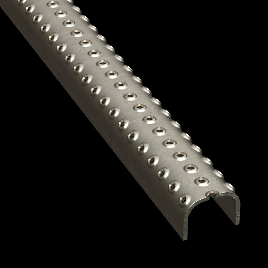 McNICHOLS® Plank Grating Ladder Rung Plank, TRACTION TREAD®, Carbon Steel, HRPO, 11 Gauge (.1196" Thick), 3-Row (1-5/8" Width), 1-1/8" Channel Depth, Slip-Resistant Surface, 3% Open Area McNICHOLS® Plank Grating Ladder Rung Plank, TRACTION TREAD®, Carbon Steel, HRPO, 11 Gauge (.1196" Thick), 3-Row (1-5/8" Width), 1-1/8" Channel Depth, Slip-Resistant Surface, 3% Open Area