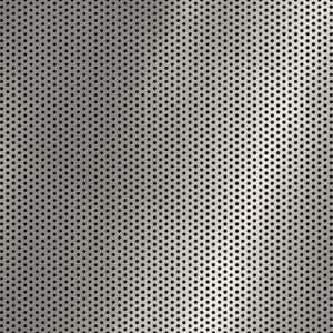 McNICHOLS&reg; Perforated Metal Round, Stainless Steel, Type 316L, 20 Gauge (.0375" Thick), 1/16" Round on 1/8" Staggered Centers, 23% Open Area