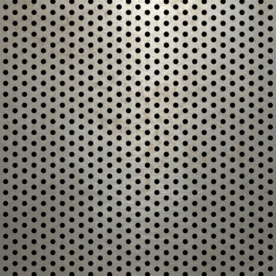 McNICHOLS® Perforated Metal Round, Carbon Steel, Cold Rolled, 20 Gauge (.0359" Thick), 1/8" Round on 1/4" Staggered Centers, 23% Open Area McNICHOLS® Perforated Metal Round, Carbon Steel, Cold Rolled, 20 Gauge (.0359" Thick), 1/8" Round on 1/4" Staggered Centers, 23% Open Area