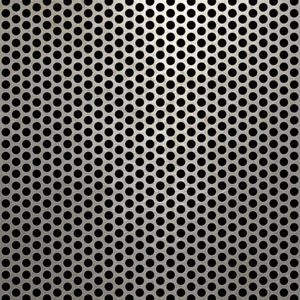 McNICHOLS® Perforated Metal Round, Carbon Steel, HRPO, 11 Gauge (.1196" Thick), 3/16" Round on 1/4" Staggered Centers, 51% Open Area