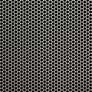 McNICHOLS® Perforated Metal Round, Carbon Steel, Cold Rolled, 18 Gauge (.0478" Thick), 3/16" Round on 7/32" Staggered Centers, 67% Open Area