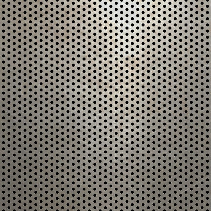 McNICHOLS® Perforated Metal Round, Carbon Steel, HRPO, 14 Gauge (.0747" Thick), 3/32" Round on 3/16" Staggered Centers, 23% Open Area McNICHOLS® Perforated Metal Round, Carbon Steel, HRPO, 14 Gauge (.0747" Thick), 3/32" Round on 3/16" Staggered Centers, 23% Open Area