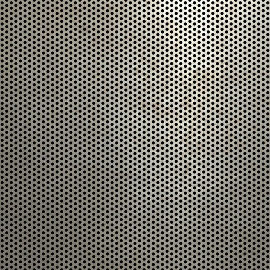 McNICHOLS® Perforated Metal Round, Carbon Steel, Cold Rolled, 16 Gauge (.0598" Thick), 5/64" Round on 1/8" Staggered Centers, 35% Open Area McNICHOLS® Perforated Metal Round, Carbon Steel, Cold Rolled, 16 Gauge (.0598" Thick), 5/64" Round on 1/8" Staggered Centers, 35% Open Area