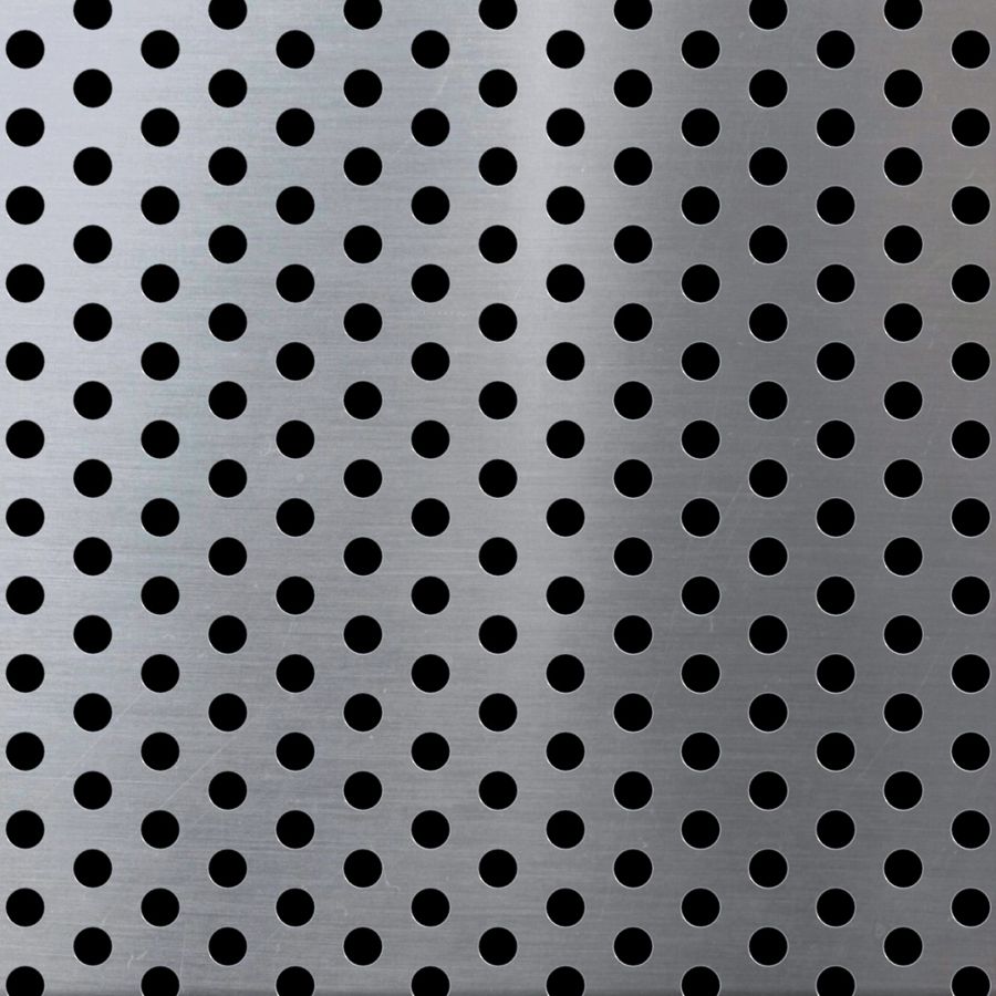 McNICHOLS® Perforated Metal Round, Aluminum, Alloy 3003-H14, .2500" Thick (1/4" Gauge), 1/4" Round on 1/2" Staggered Centers, 23% Open Area McNICHOLS® Perforated Metal Round, Aluminum, Alloy 3003-H14, .2500" Thick (1/4" Gauge), 1/4" Round on 1/2" Staggered Centers, 23% Open Area