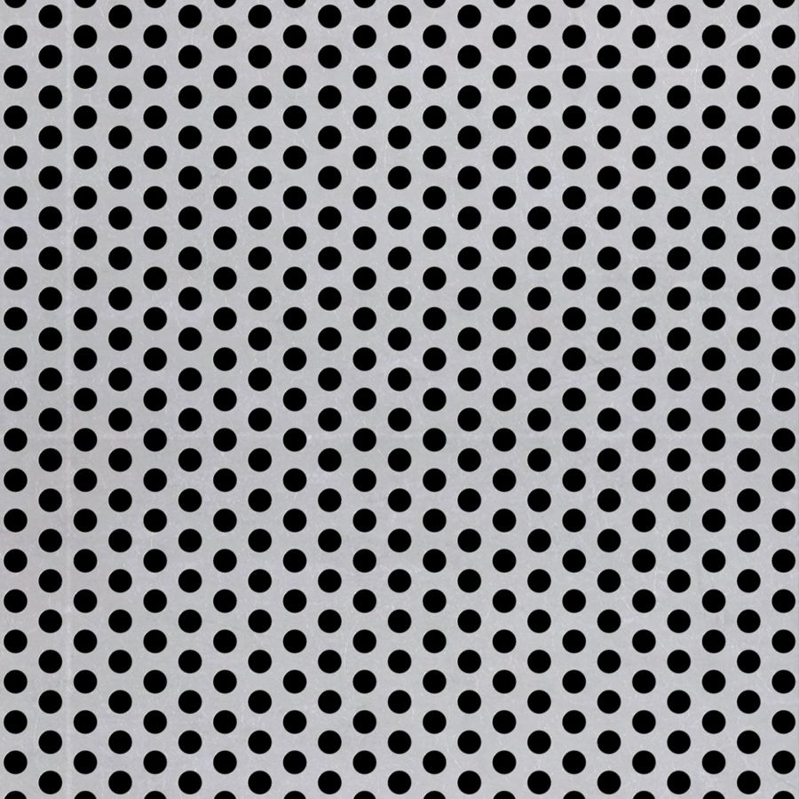 McNICHOLS® Perforated Metal Round, Aluminum, Alloy 3003-H14, .0500" Thick (16 Gauge), 3/16" Round on 1/4" Staggered Centers, 51% Open Area McNICHOLS® Perforated Metal Round, Aluminum, Alloy 3003-H14, .0500" Thick (16 Gauge), 3/16" Round on 1/4" Staggered Centers, 51% Open Area