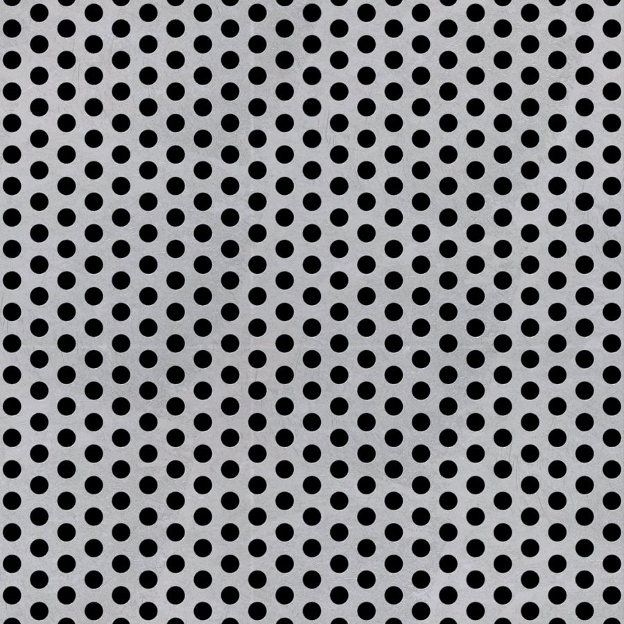 McNICHOLS® Perforated Metal Round, Aluminum, Alloy 3003-H14, .1250" Thick (8 Gauge), 3/16" Round on 5/16" Staggered Centers, 33% Open Area McNICHOLS® Perforated Metal Round, Aluminum, Alloy 3003-H14, .1250" Thick (8 Gauge), 3/16" Round on 5/16" Staggered Centers, 33% Open Area