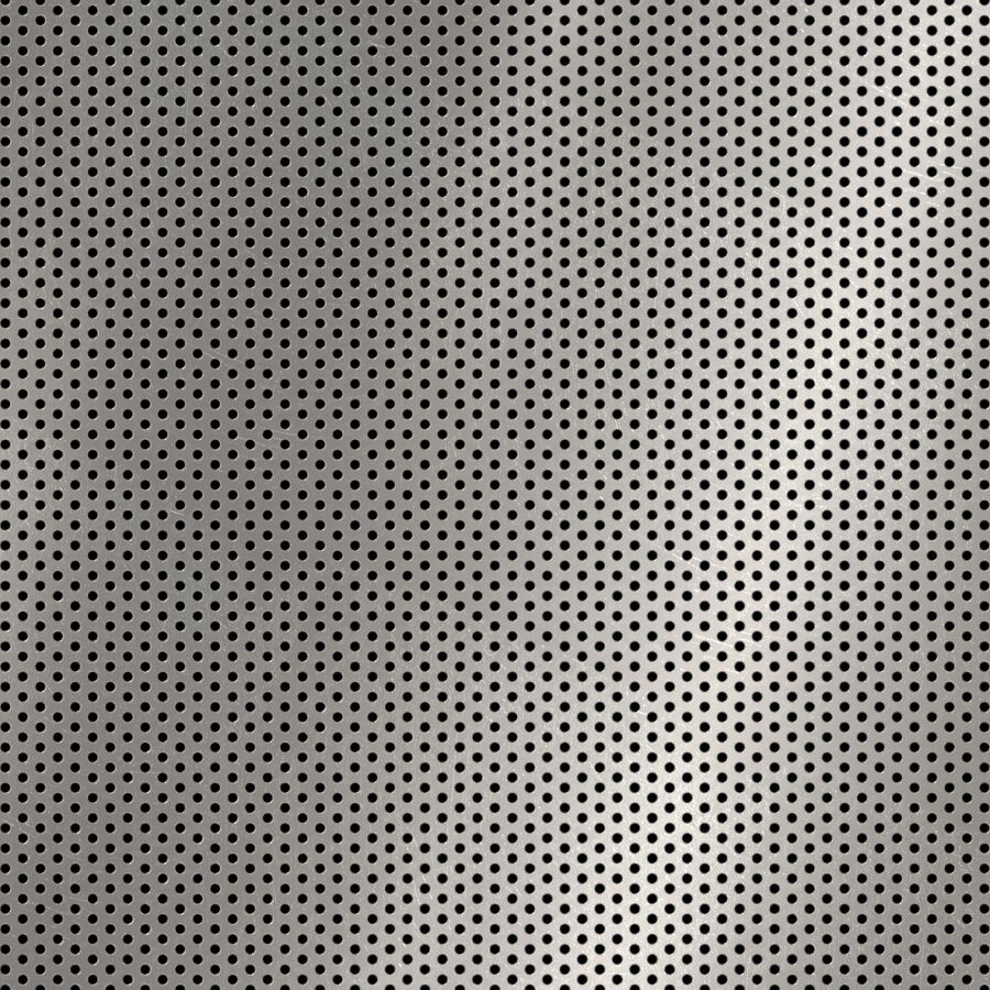 McNICHOLS® Perforated Metal Round, Stainless Steel, Type 304, 20 Gauge (.0375" Thick), 1/16" Round on 1/8" Staggered Centers, 23% Open Area McNICHOLS® Perforated Metal Round, Stainless Steel, Type 304, 20 Gauge (.0375" Thick), 1/16" Round on 1/8" Staggered Centers, 23% Open Area
