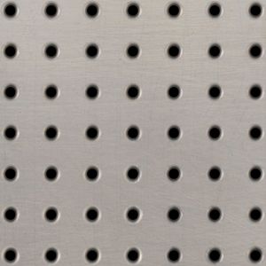 20 GAUGE 1/8" HOLES 304 STAINLESS STEEL PERFORATED SHEET  6" X 6" 