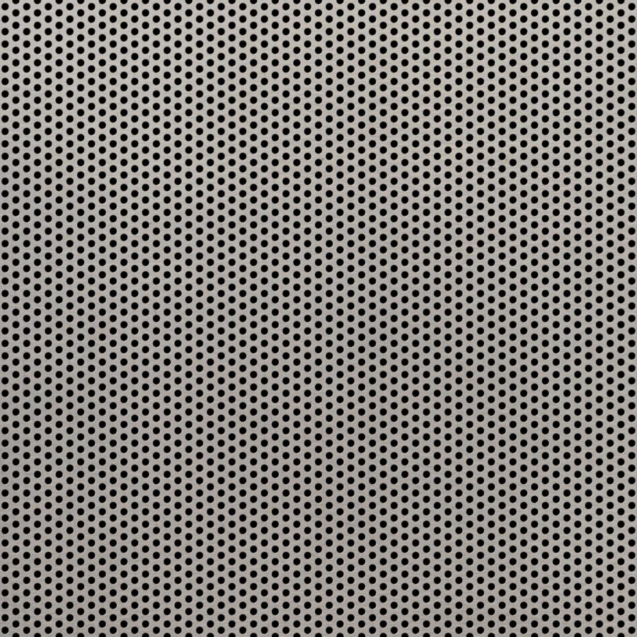 McNICHOLS® Perforated Metal Round, Stainless Steel, Type 304, 22 Gauge (.0312" Thick), 5/64" Round on 1/8" Staggered Centers, 35% Open Area McNICHOLS® Perforated Metal Round, Stainless Steel, Type 304, 22 Gauge (.0312" Thick), 5/64" Round on 1/8" Staggered Centers, 35% Open Area