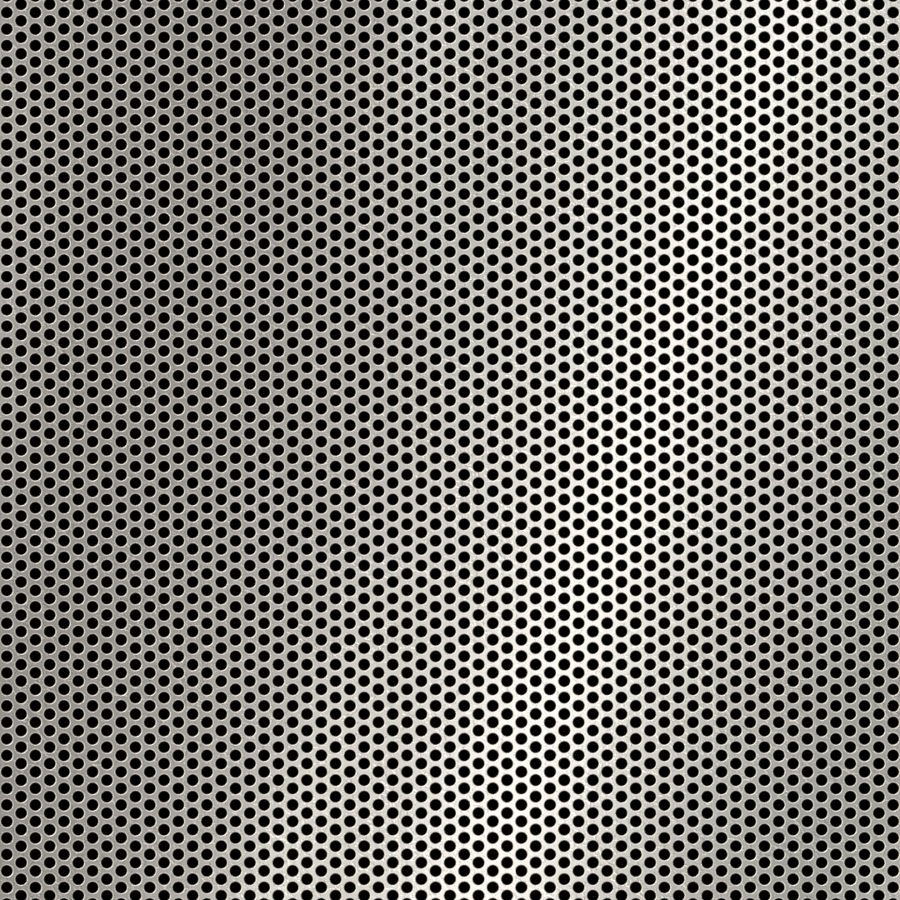 McNICHOLS® Perforated Metal Round, Stainless Steel, Type 304, 20 Gauge (.0375" Thick), 5/64" Round on 7/64" Staggered Centers, 46% Open Area McNICHOLS® Perforated Metal Round, Stainless Steel, Type 304, 20 Gauge (.0375" Thick), 5/64" Round on 7/64" Staggered Centers, 46% Open Area