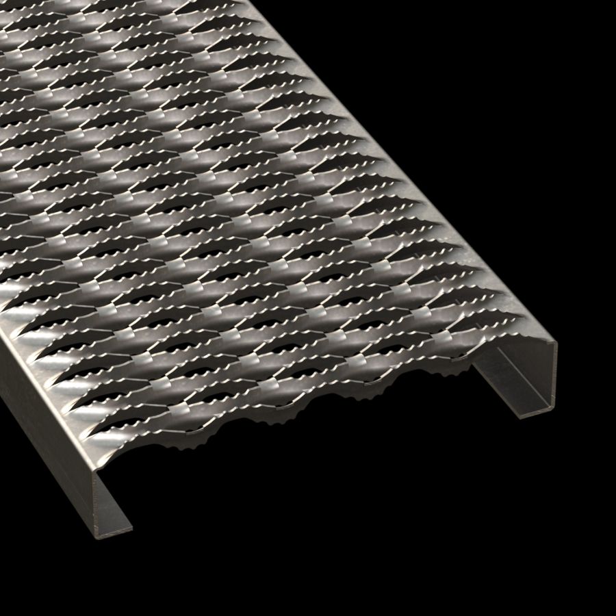 McNICHOLS® Plank Grating Plank, GRIP STRUT®, Carbon Steel, HRPO, 12 Gauge (.1046" Thick), 5-Diamond (11-3/4" Width), 2" Channel Depth, Serrated Surface, 35% Open Area McNICHOLS® Plank Grating Plank, GRIP STRUT®, Carbon Steel, HRPO, 12 Gauge (.1046" Thick), 5-Diamond (11-3/4" Width), 2" Channel Depth, Serrated Surface, 35% Open Area
