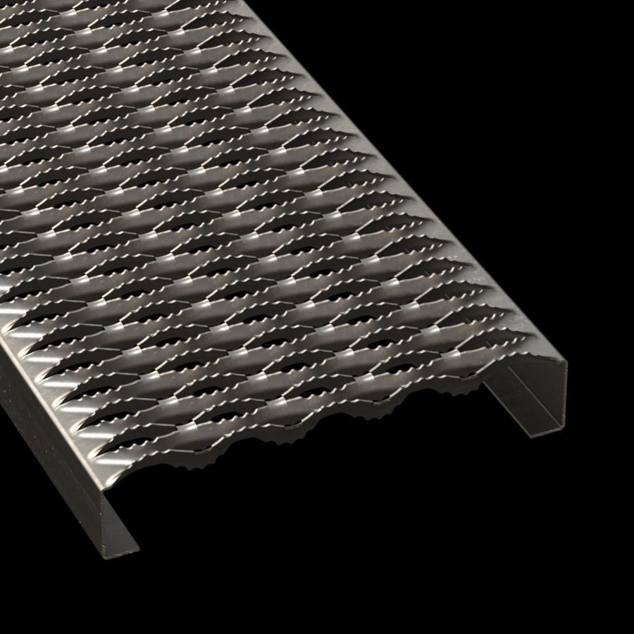 McNICHOLS® Plank Grating Plank, GRIP STRUT®, Carbon Steel, HRPO, 14 Gauge (.0747" Thick), 5-Diamond (11-3/4" Width), 2" Channel Depth, Serrated Surface, 35% Open Area McNICHOLS® Plank Grating Plank, GRIP STRUT®, Carbon Steel, HRPO, 14 Gauge (.0747" Thick), 5-Diamond (11-3/4" Width), 2" Channel Depth, Serrated Surface, 35% Open Area