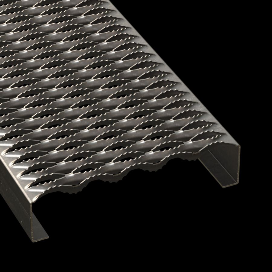 McNICHOLS® Plank Grating Plank, GRIP STRUT®, Carbon Steel, HRPO, 12 Gauge (.1046" Thick), 5-Diamond (11-3/4" Width), 2-1/2" Channel Depth, Serrated Surface, 35% Open Area McNICHOLS® Plank Grating Plank, GRIP STRUT®, Carbon Steel, HRPO, 12 Gauge (.1046" Thick), 5-Diamond (11-3/4" Width), 2-1/2" Channel Depth, Serrated Surface, 35% Open Area