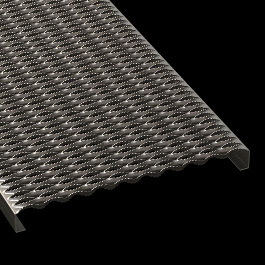 McNICHOLS® Plank Grating Plank, GRIP STRUT®, Carbon Steel, HRPO, 12 Gauge (.1046" Thick), 10-Diamond (24" Width), 2" Channel Depth, Serrated Surface, 47% Open Area McNICHOLS® Plank Grating Plank, GRIP STRUT®, Carbon Steel, HRPO, 12 Gauge (.1046" Thick), 10-Diamond (24" Width), 2" Channel Depth, Serrated Surface, 47% Open Area