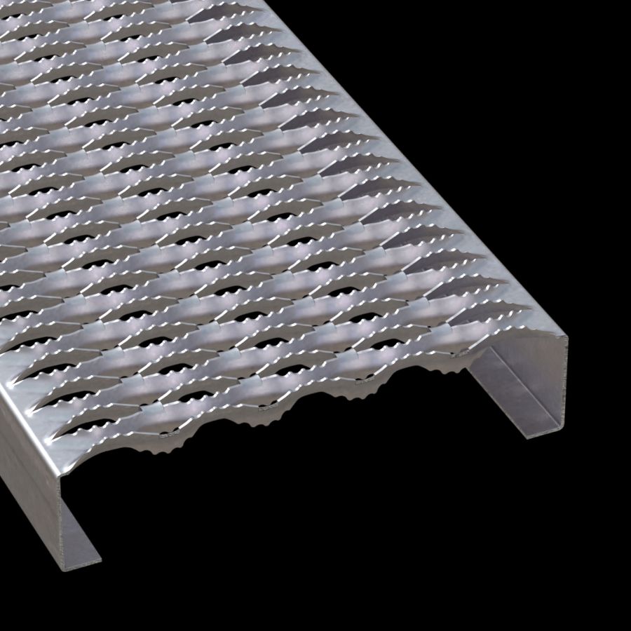 McNICHOLS® Plank Grating Plank, GRIP STRUT®, Aluminum, Alloy 5052-H32, .0800" Thick (12 Gauge), 5-Diamond (11-3/4" Width), 2-1/2" Channel Depth, Serrated Surface, 35% Open Area McNICHOLS® Plank Grating Plank, GRIP STRUT®, Aluminum, Alloy 5052-H32, .0800" Thick (12 Gauge), 5-Diamond (11-3/4" Width), 2-1/2" Channel Depth, Serrated Surface, 35% Open Area