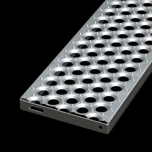 extra heavy duty bolt-thru perforated metal table