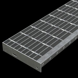 Bar Grating Stair Treads - Galvanized - 640431S2 | McNICHOLS®