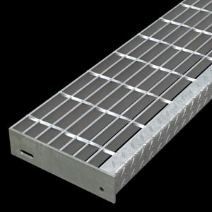 Bar Grating Stair Treads - Galvanized - 640431T5 | McNICHOLS®