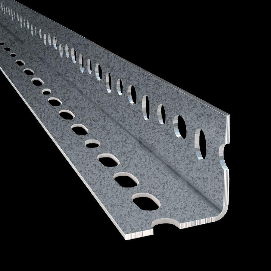 McNICHOLS® Structural Shapes Slotted Angles, Standard-Duty, FLEX ANGLE™, Galvanized Steel, Pre-Galvanized, 14 Gauge (.0785" Thick), Standard-Duty Slotted 90° Angle Bundle, Equal Legs (1-1/2" Leg x 1-1/2" Leg)