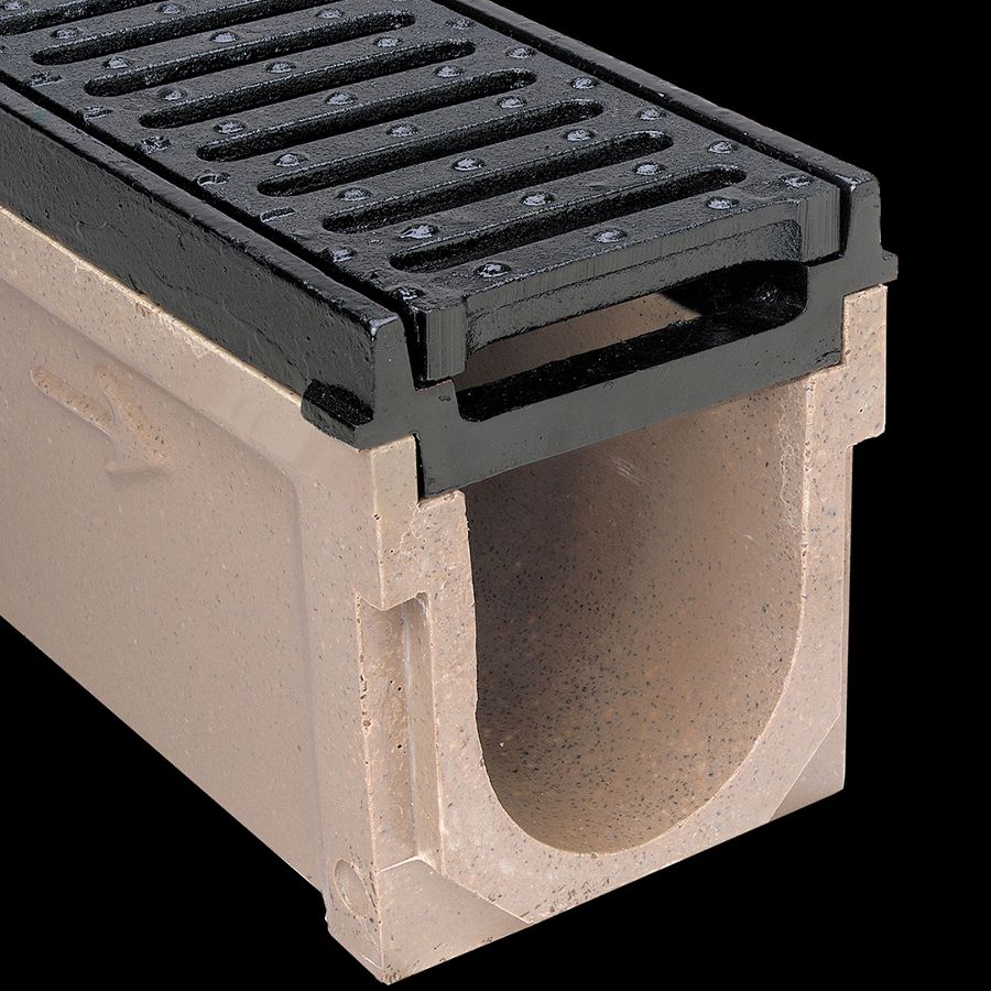 McNICHOLS® Trench Drain Frames, POLYCAST ®, Cast Iron, Kit A - 20 Linear Feet McNICHOLS® Trench Drain Frames, POLYCAST ®, Cast Iron, Kit A - 20 Linear Feet