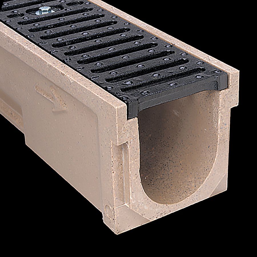 McNICHOLS® Trench Drain System, POLYCAST ®, Polymer Concrete, Kit 1 - 20 Linear Feet McNICHOLS® Trench Drain System, POLYCAST ®, Polymer Concrete, Kit 1 - 20 Linear Feet