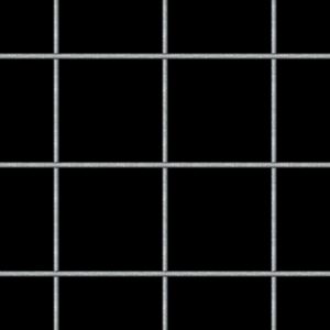 McNICHOLS&reg; Wire Mesh Square, Galvanized Steel, Pre-Galvanized, Welded - Trimmed, 2" x 2" Mesh (Square), 1.9010" x 1.9010" Opening (Square), 0.099" Thick (12-1/2 Gauge) Wire Diameter, 90% Open Area