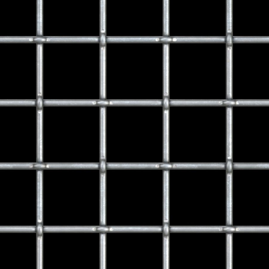 McNICHOLS® Wire Mesh Square, Galvanized Steel, Pre-Galvanized, Woven - Lock Crimp Weave, 2.0000" x 2.0000" Opening (Square), 0.250" Thick (2-3/4 Gauge) Wire Diameter, 79% Open Area McNICHOLS® Wire Mesh Square, Galvanized Steel, Pre-Galvanized, Woven - Lock Crimp Weave, 2.0000" x 2.0000" Opening (Square), 0.250" Thick (2-3/4 Gauge) Wire Diameter, 79% Open Area