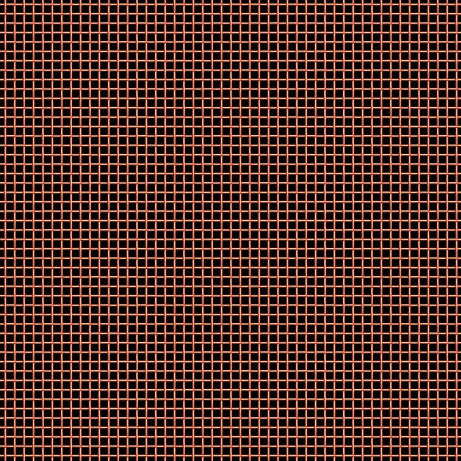 McNICHOLS® Wire Mesh Square, Copper, Copper Alloy, Woven - Plain Weave, 8 x 8 Mesh (Square), 0.0970" x 0.0970" Opening (Square), 0.028" Thick (22-1/4 Gauge) Wire Diameter, 60% Open Area McNICHOLS® Wire Mesh Square, Copper, Copper Alloy, Woven - Plain Weave, 8 x 8 Mesh (Square), 0.0970" x 0.0970" Opening (Square), 0.028" Thick (22-1/4 Gauge) Wire Diameter, 60% Open Area