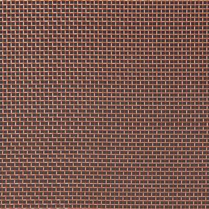 McNICHOLS&reg; Wire Mesh Square, Copper, Copper Alloy, Woven - Plain Weave, 16 x 16 Mesh (Square), 0.0515" x 0.0515" Opening (Square), 0.011" Thick (33-1/2 Gauge) Wire Diameter, 68% Open Area