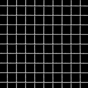 McNICHOLS&reg; Wire Mesh Square, HARDWARE & INDUSTRIAL CLOTH 1984, Galvanized Steel, Hot Dipped, Welded - Trimmed, 2 x 2 Mesh (Square), 0.4590" x 0.4590" Opening (Square), 0.041" Thick (19 Gauge) Wire Diameter, 84% Open Area