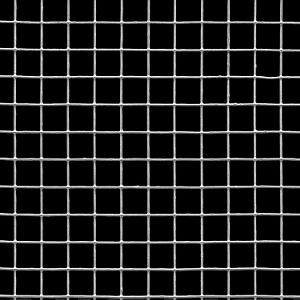 McNICHOLS&reg; Wire Mesh Square, HARDWARE & INDUSTRIAL CLOTH 1984, Galvanized Steel, Hot Dipped, Welded - Trimmed, 2 x 2 Mesh (Square), 0.4590" x 0.4590" Opening (Square), 0.041" Thick (19 Gauge) Wire Diameter, 84% Open Area